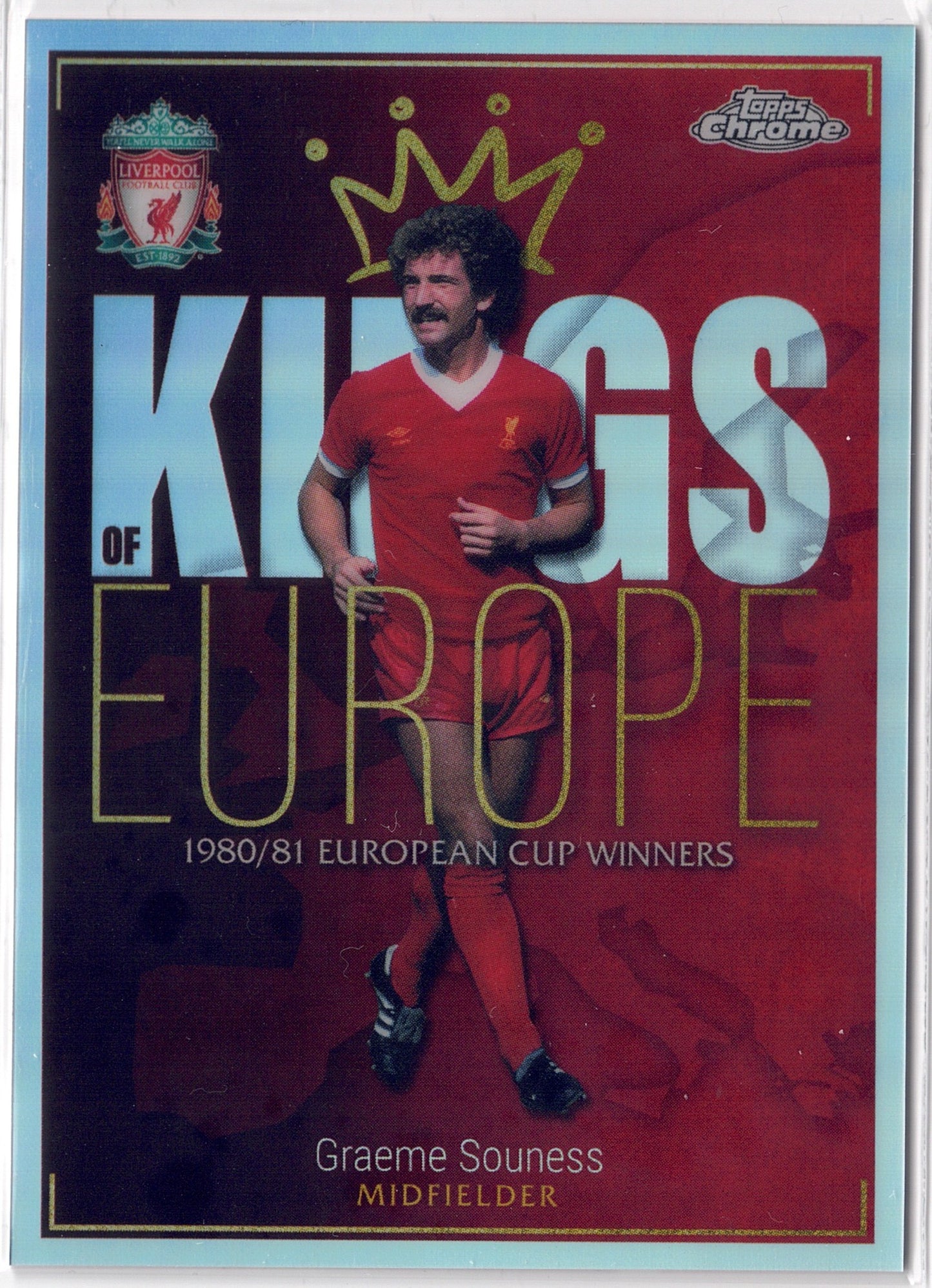 2023-24 Topps Chrome Liverpool FC #KE03 Graeme Souness Kings of Europe