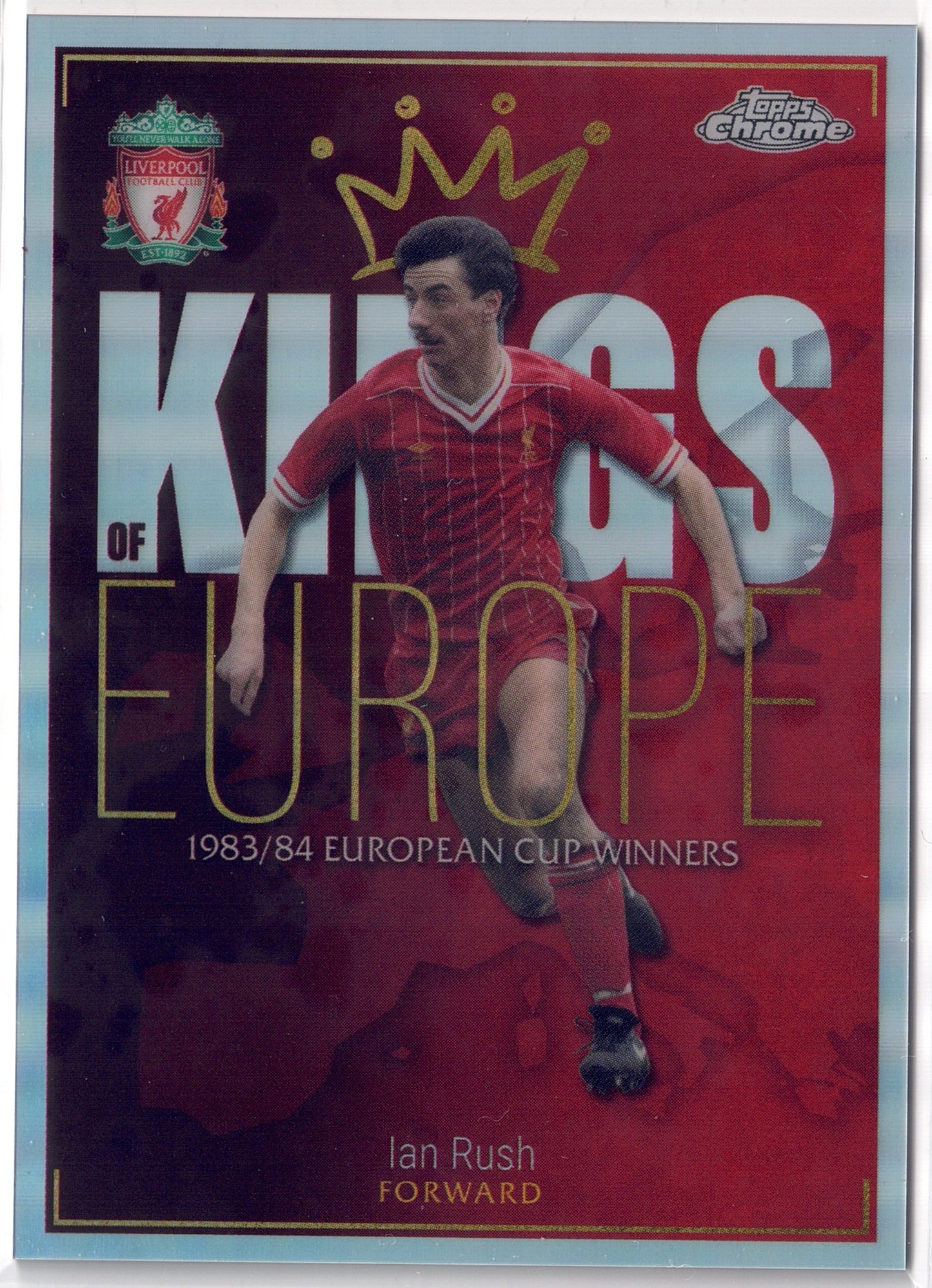 2023-24 Topps Chrome Liverpool FC #KE04 Ian Rush Kings of Europe