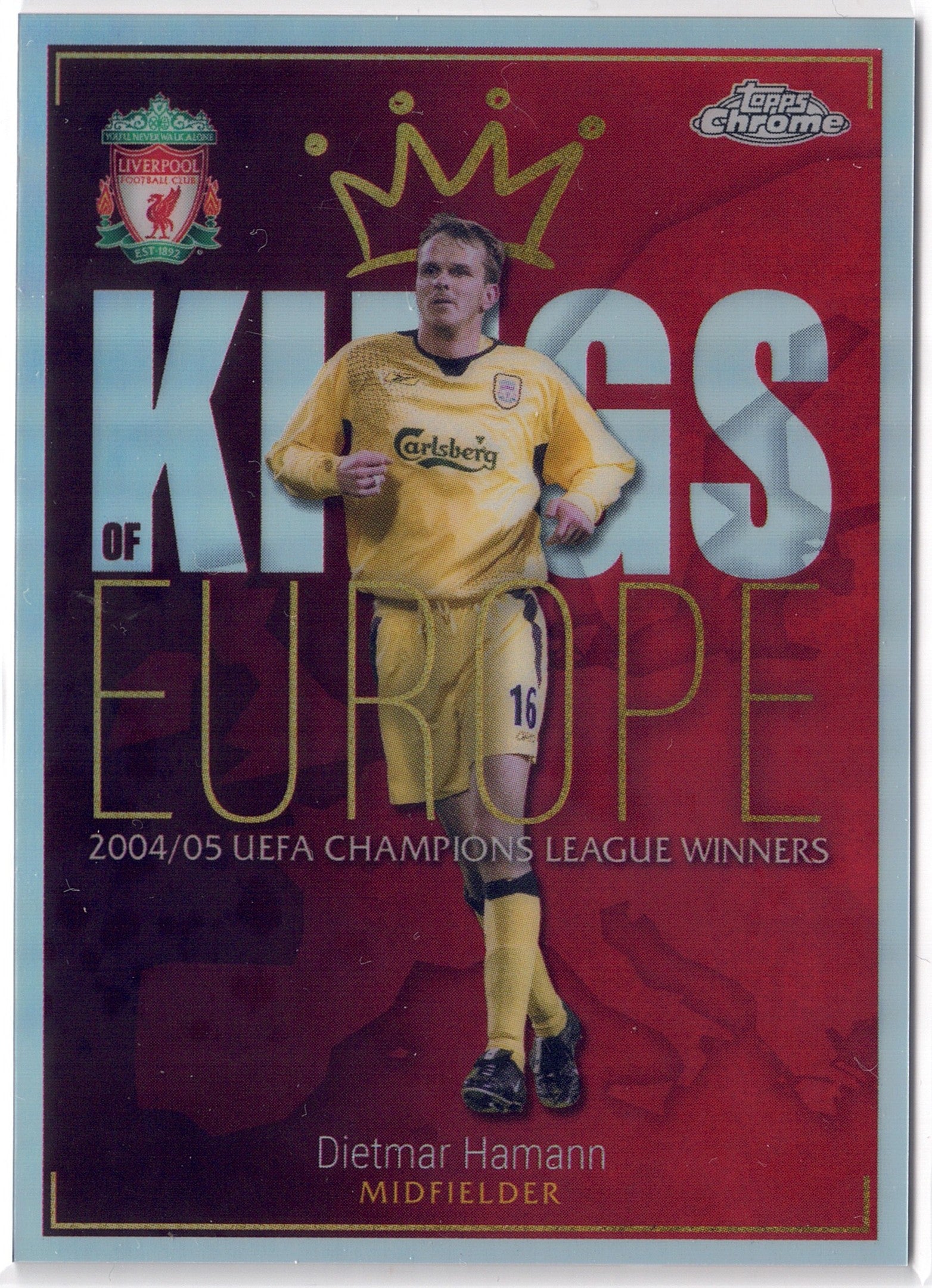2023-24 Topps Chrome Liverpool FC #KE05 Dietmar Hamann Kings of Europe
