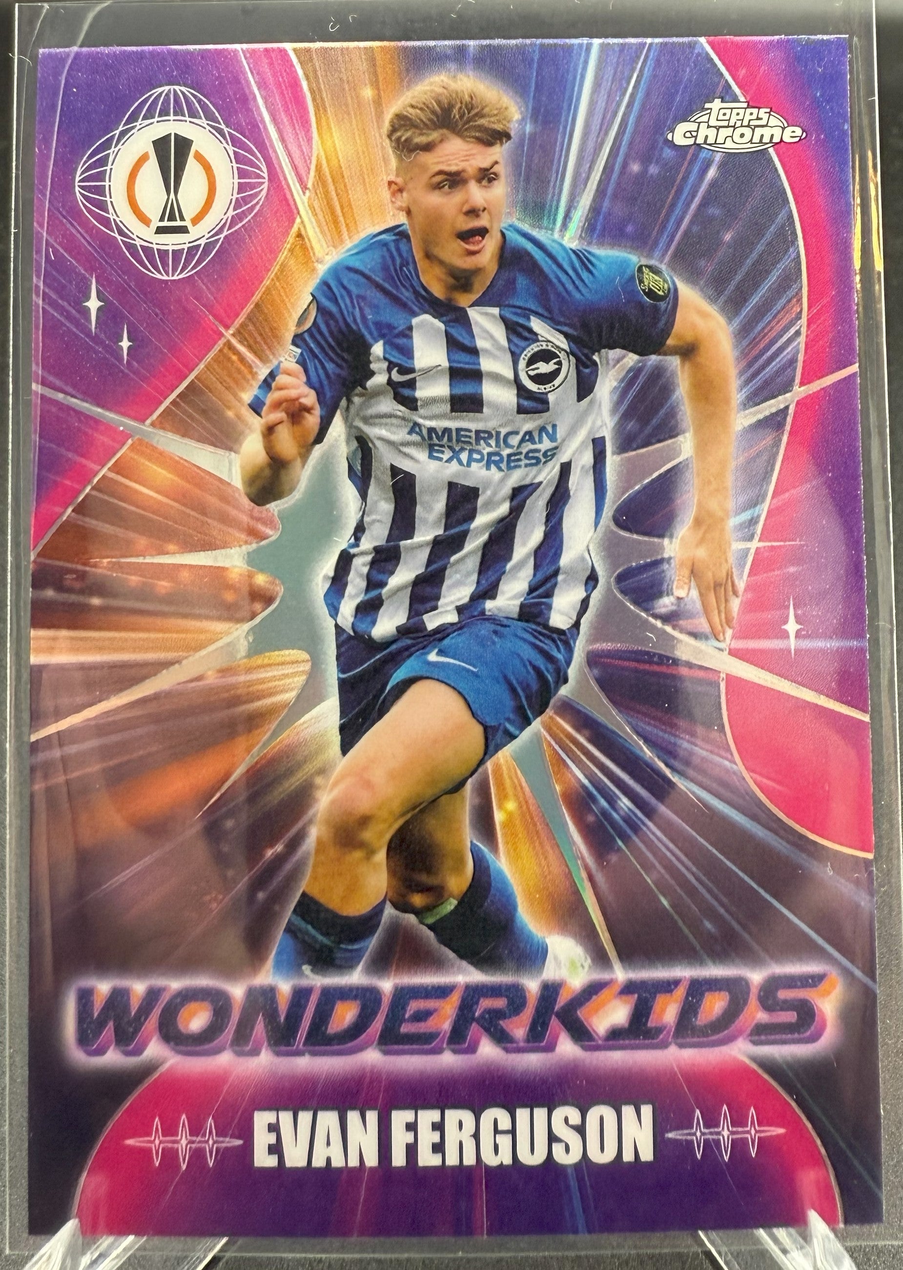 2023-24 Topps Chrome UEFA Evan Ferguson Wonderkids #WK-4