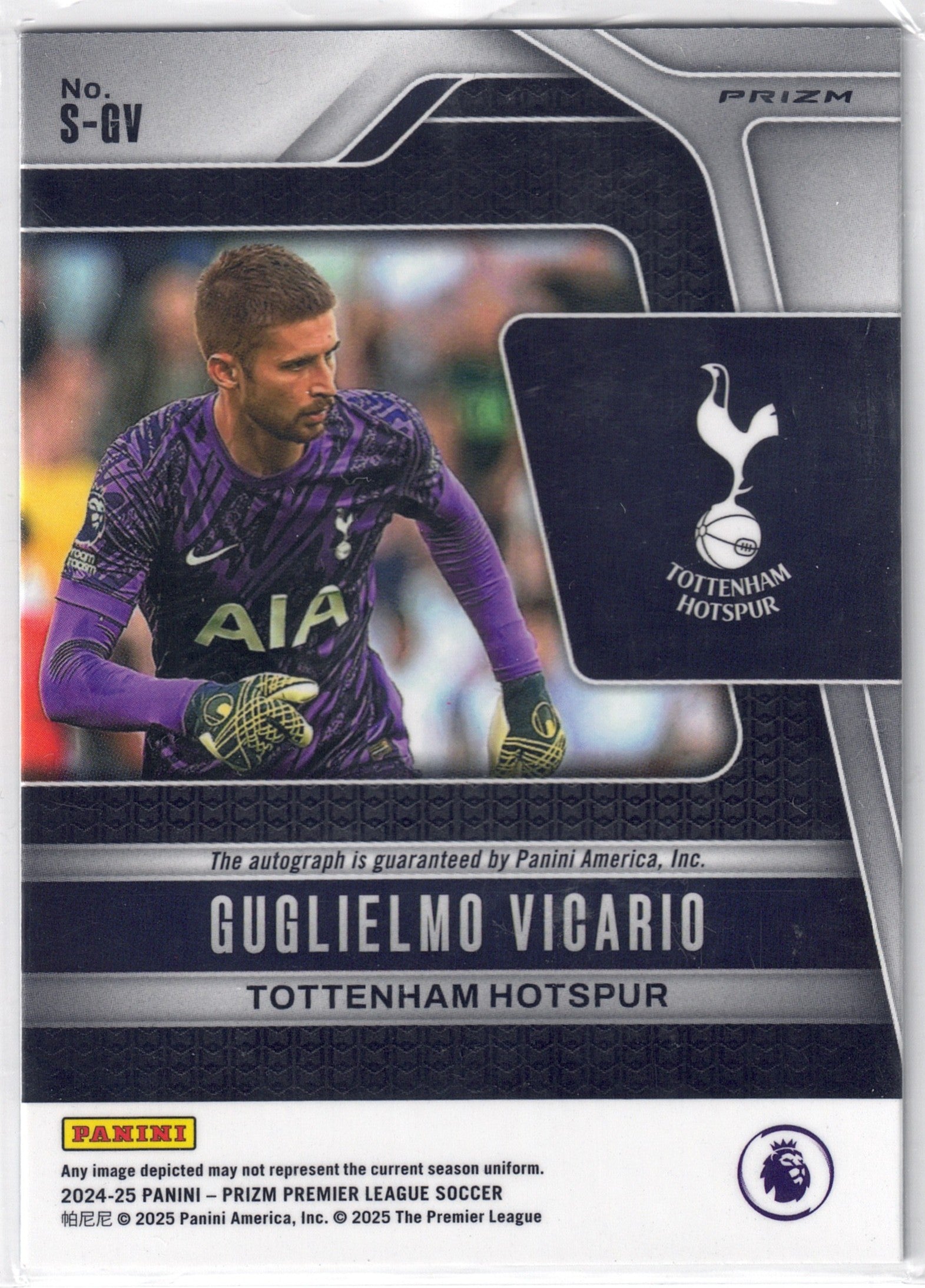 2024-25 Prizm Premier League Guglielmo Vicario auto-back