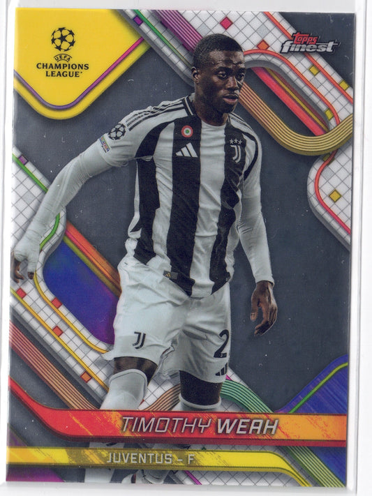 2024-25 Topps Finest #002 Timothy Weah