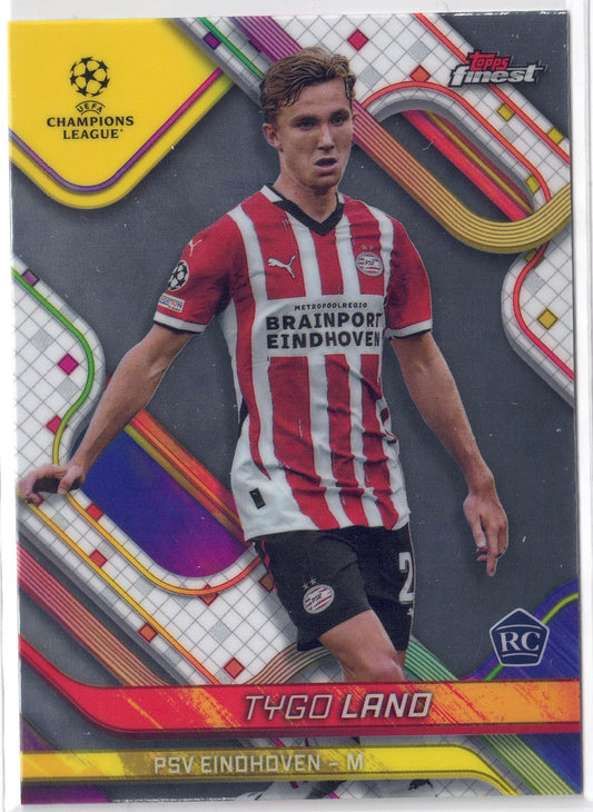 2024-25 Topps Finest #028 Tygo Land RC