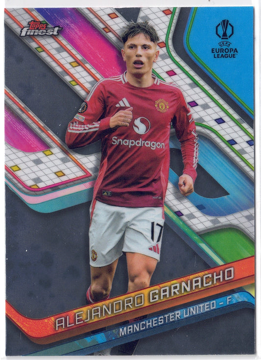 2024-25 Topps Finest #049 Alejandro Garnacho