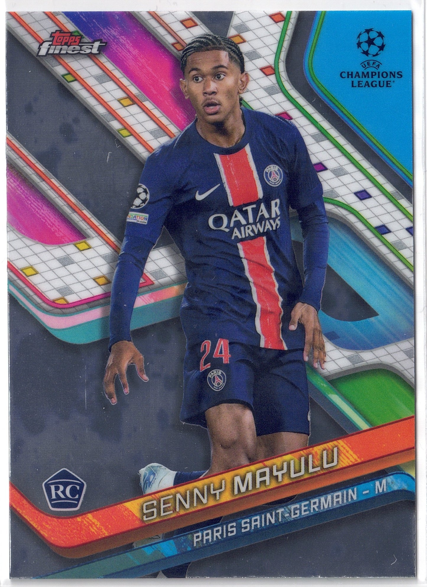 2024-25 Topps Finest #054 Senny Mayulu RC