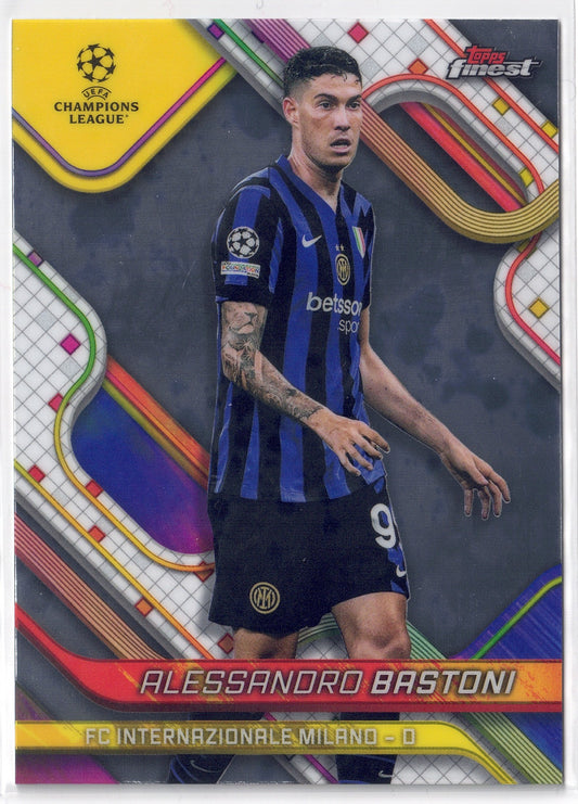 2024-25 Topps Finest #062 Alessandro Bastoni