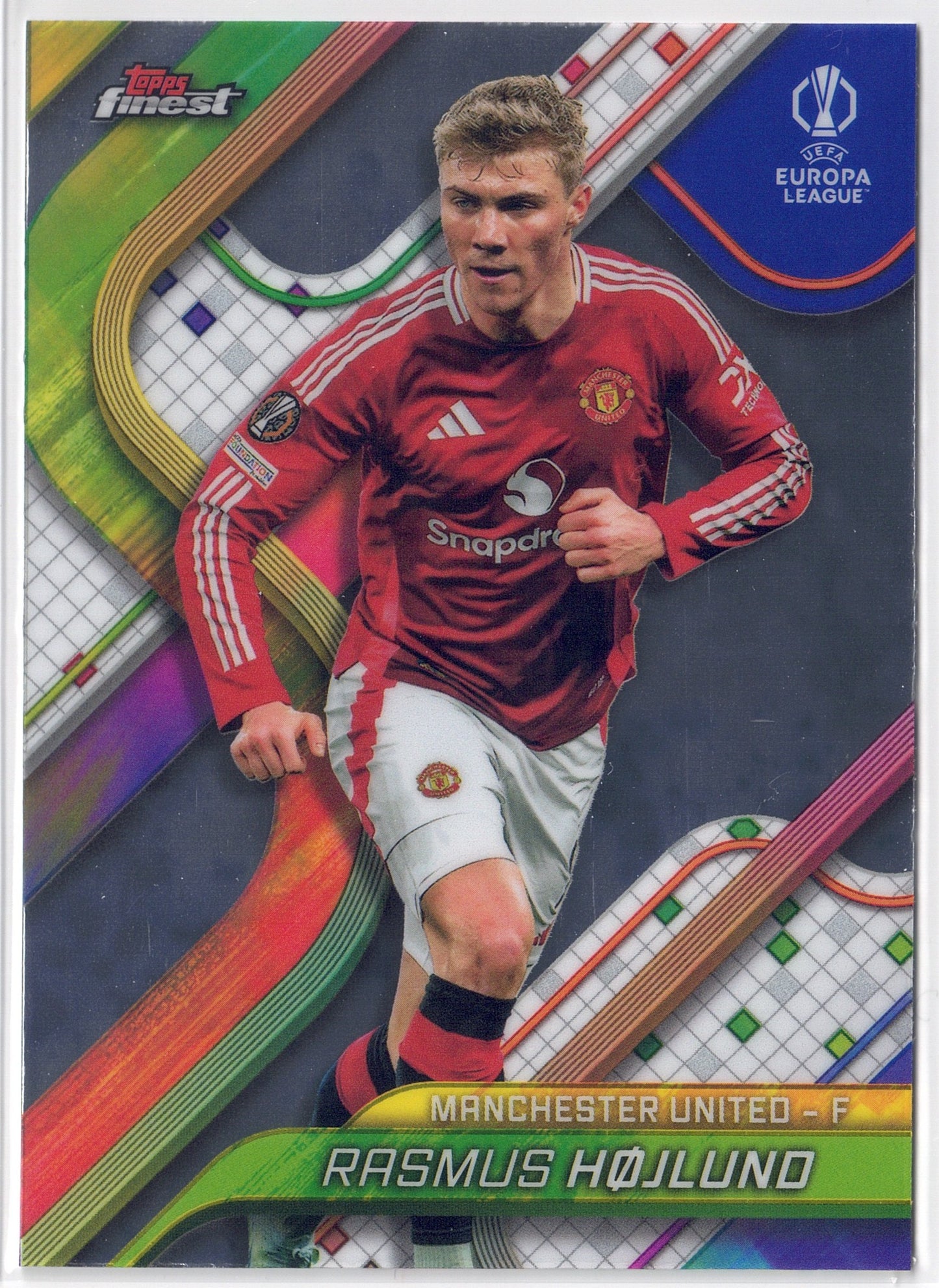 2024-25 Topps Finest #063 Rasmus Højlund