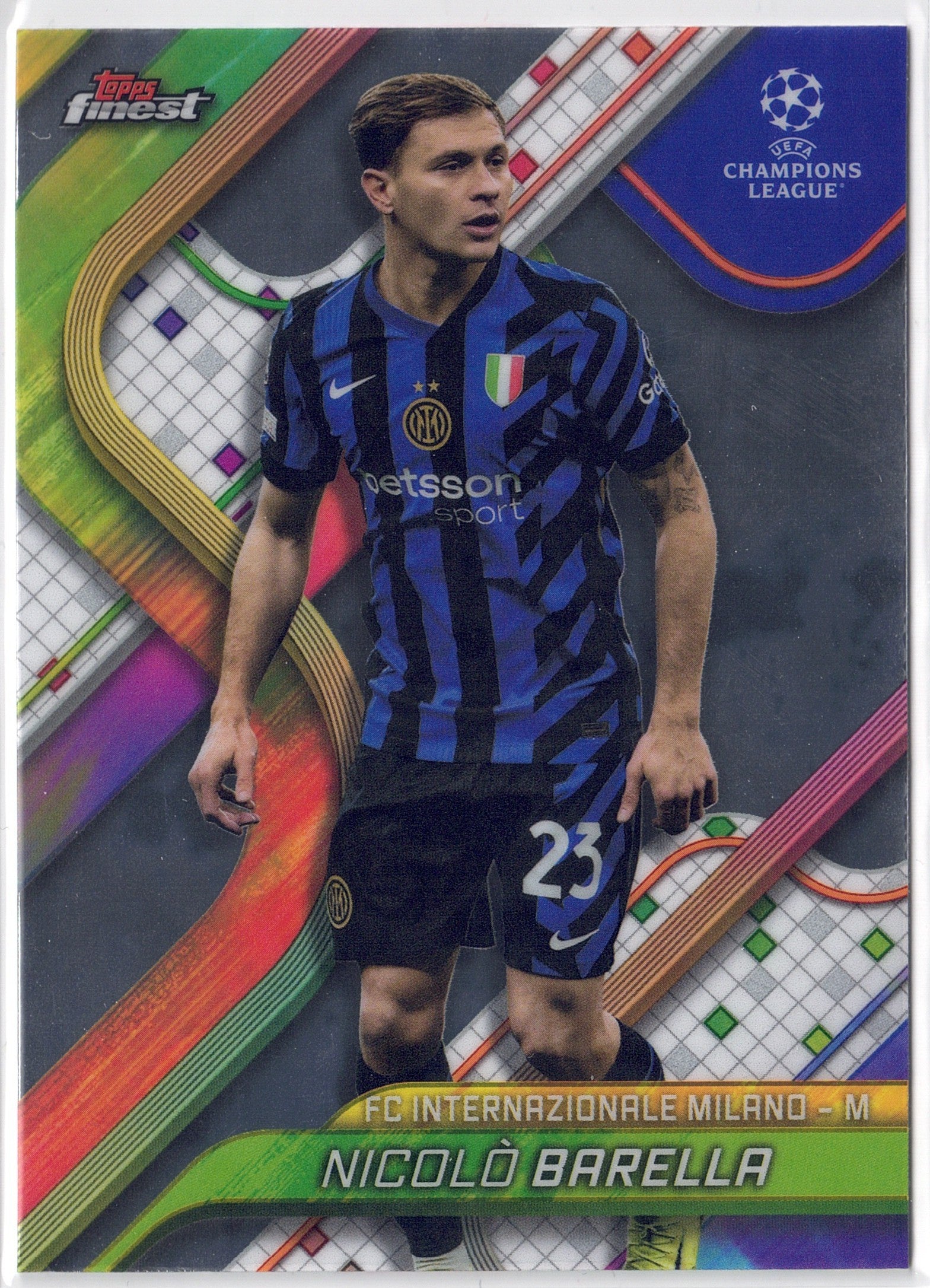2024-25 Topps Finest #067 Nicolo Barella