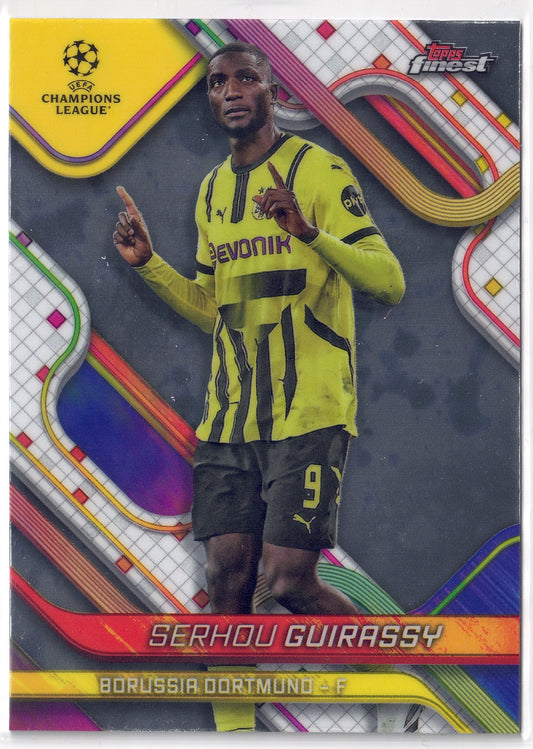 2024-25 Topps Finest #082 Serhou Guirassy