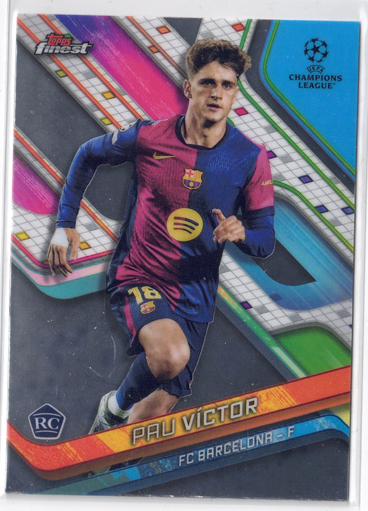 2024-25 Topps Finest #087 Pau Victor RC