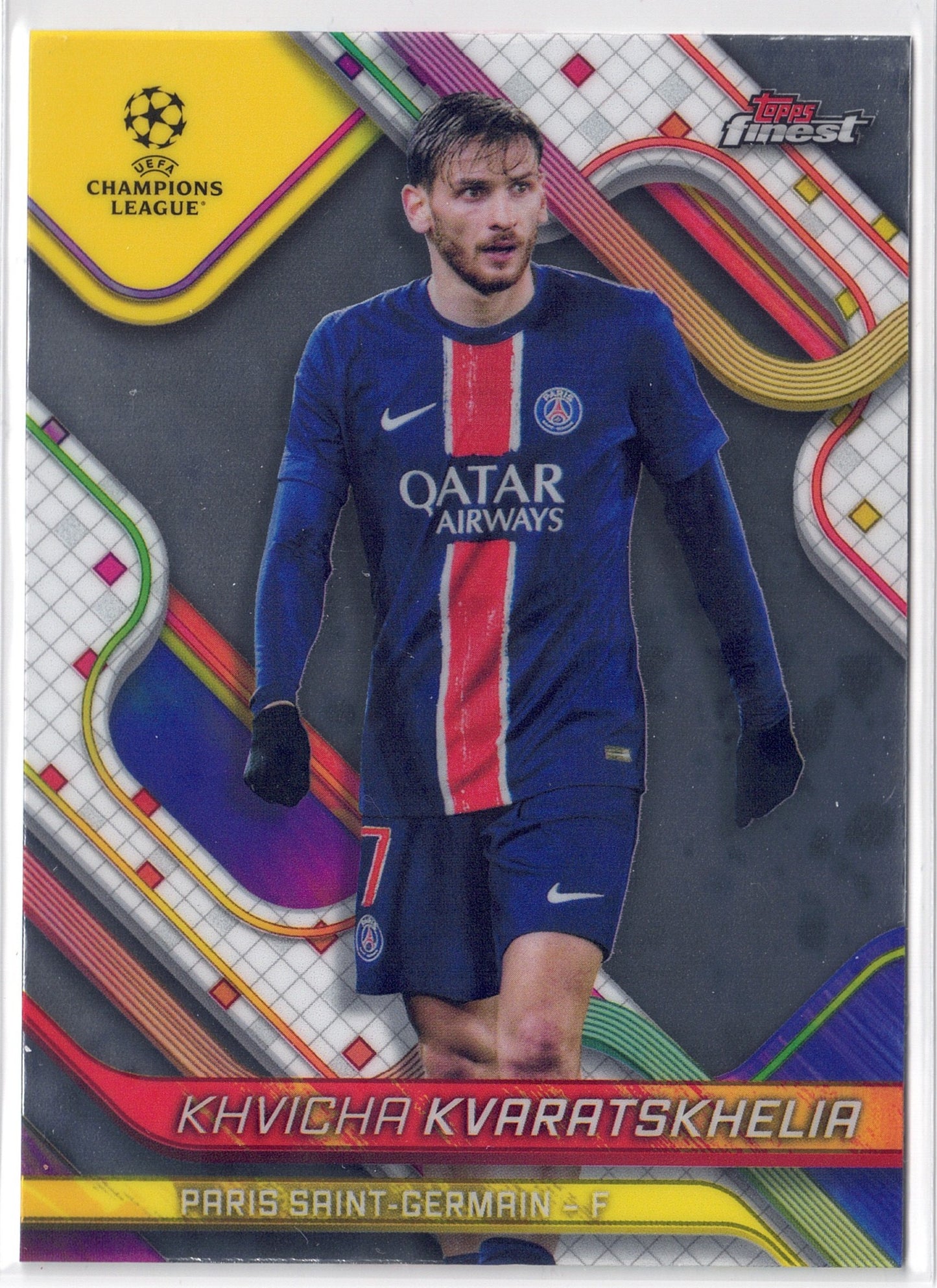 2024-25 Topps Finest #097 Khvicha Kvaratskhelia