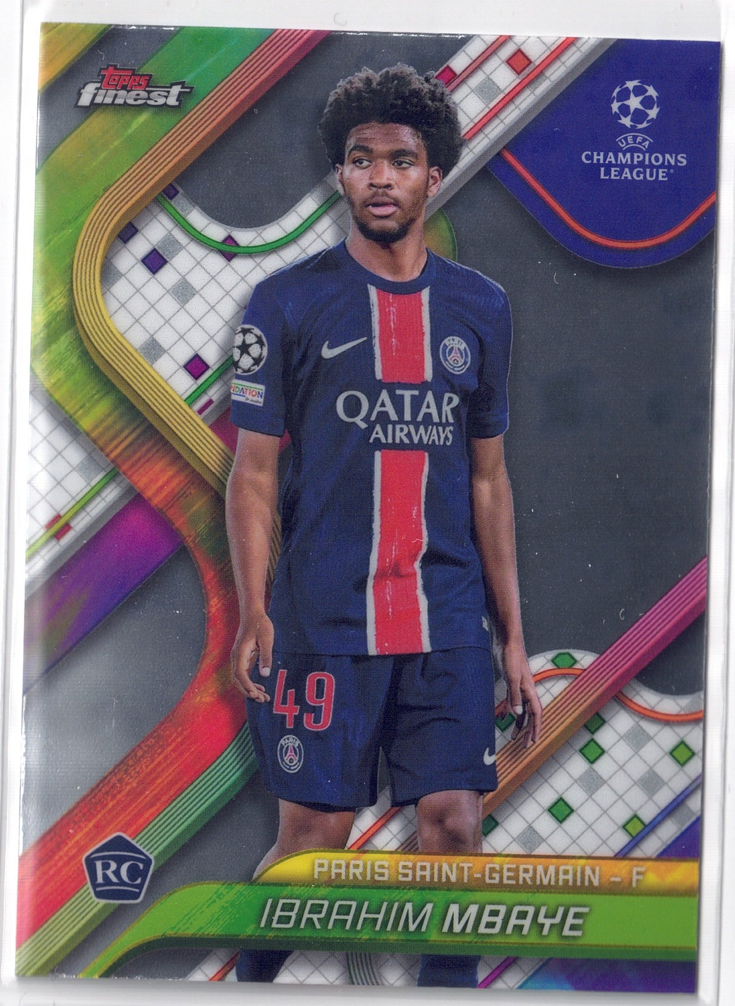 2024-25 Topps Finest #103 Ibrahim Mbaye RC