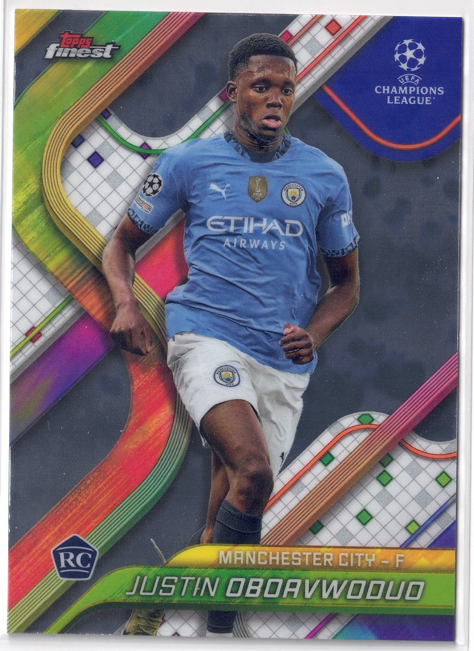 2024-25 Topps Finest #112 Justin Oboavwoduo RC