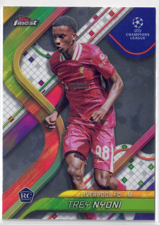 2024-25 Topps Finest #114 Trey Nyoni RC