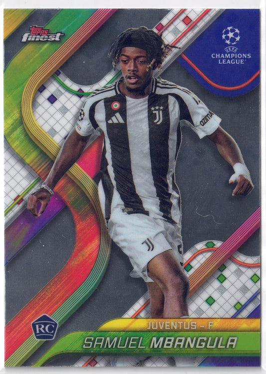 2024-25 Topps Finest #117 Samuel Mbangula RC