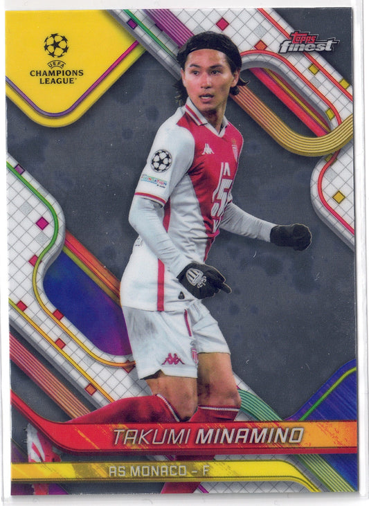 2024-25 Topps Finest #121 Takumi Minamino
