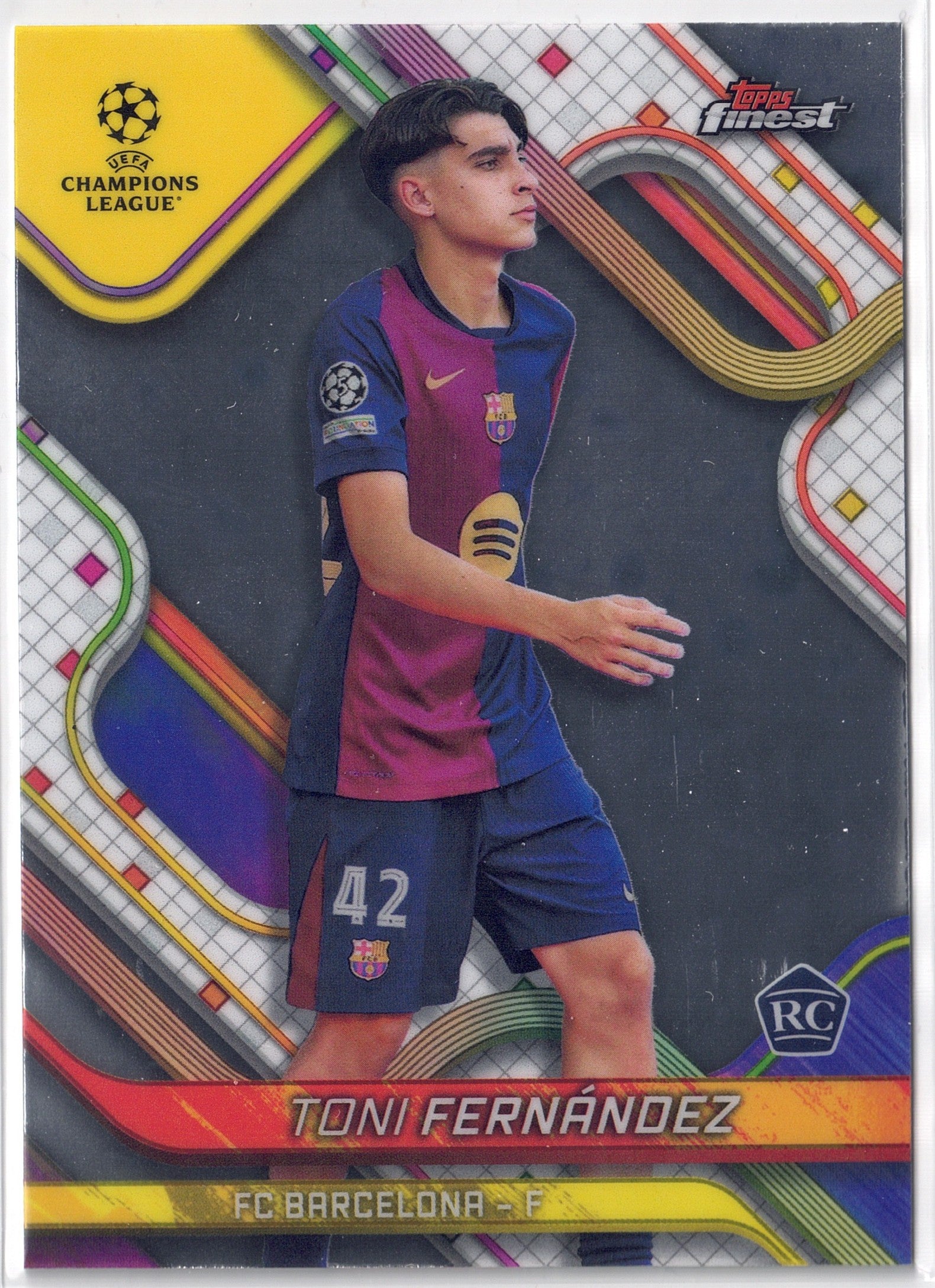 2024-25 Topps Finest #123 Toni Fernandez RC