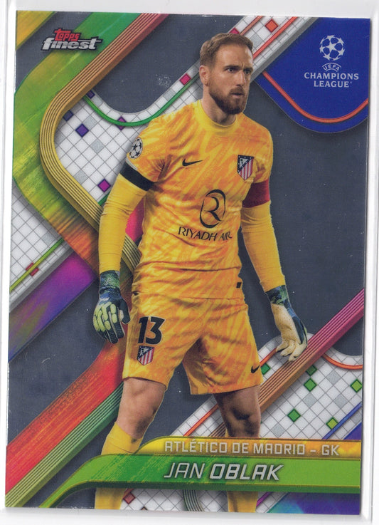 2024-25 Topps Finest #124 Jan Oblak