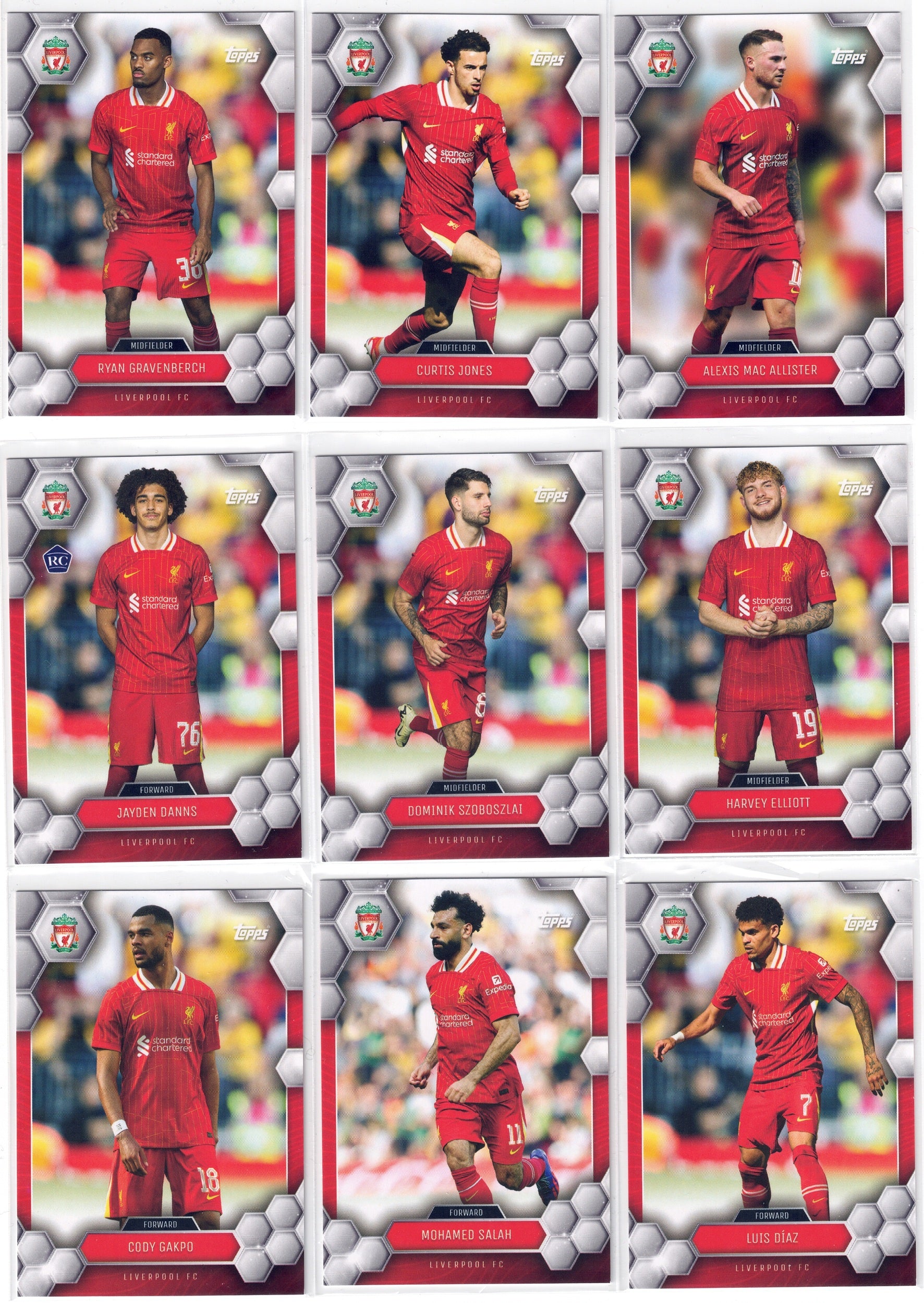 2024-25 Topps Liverpool Fan Set - #10-18