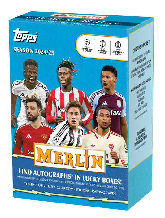 2024-25 Topps Merlin UCC Blaster Box-white