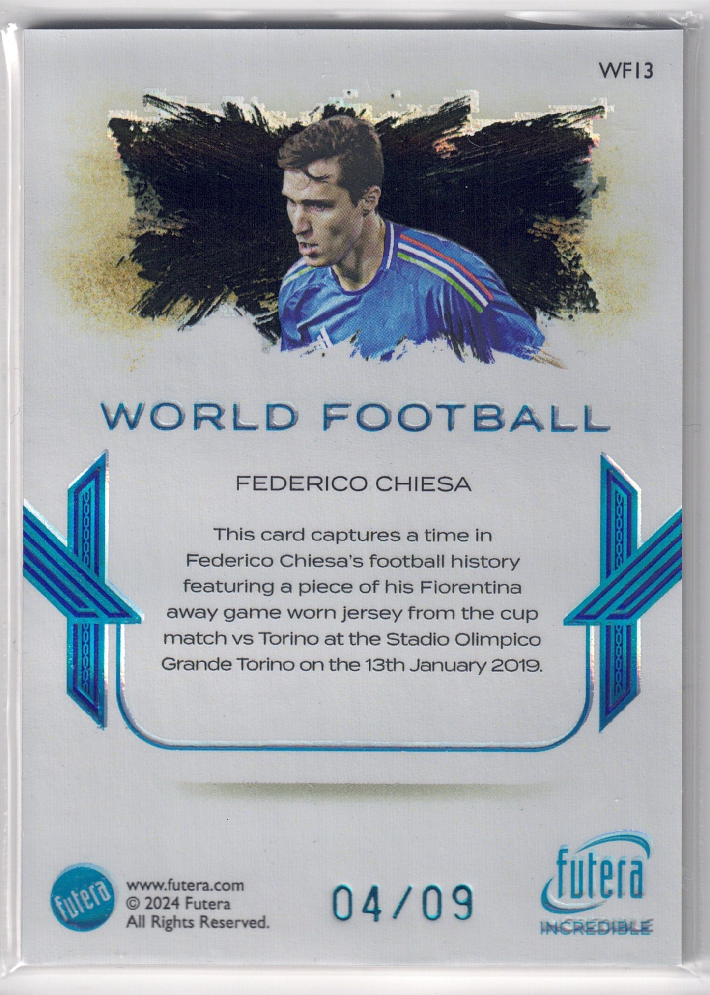 2024 Futera Incredible Federico Chiesa patch-back