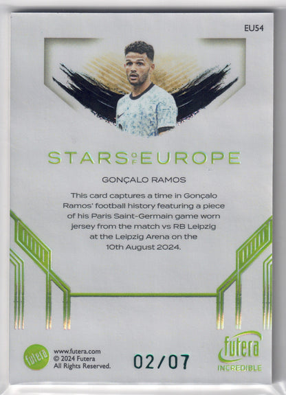 2024 Futera Incredible Goncalo Ramos patch-back