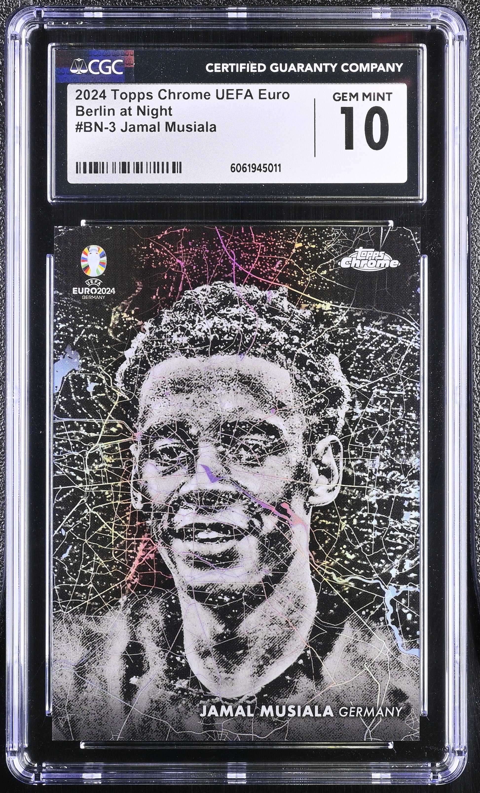2024 Topps Chrome UEFA Euro #BN-3 Jamal Musiala Berlin at Night
