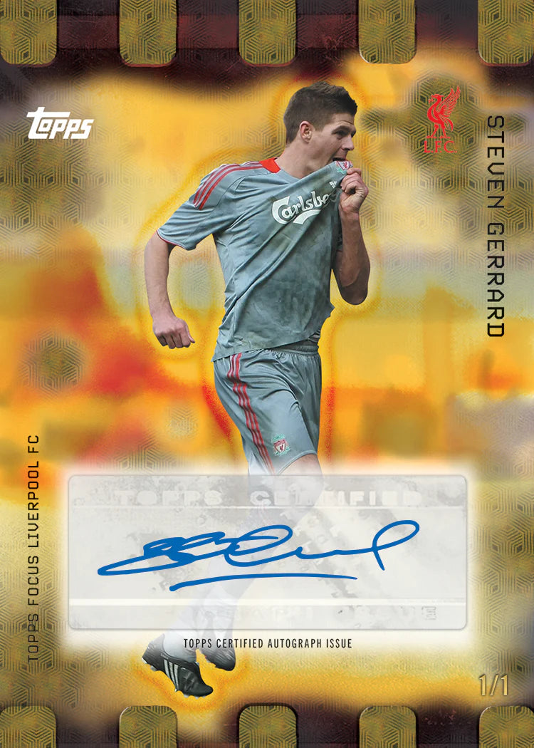 2025-26 Topps Focus Liverpool Steven Gerrard auto