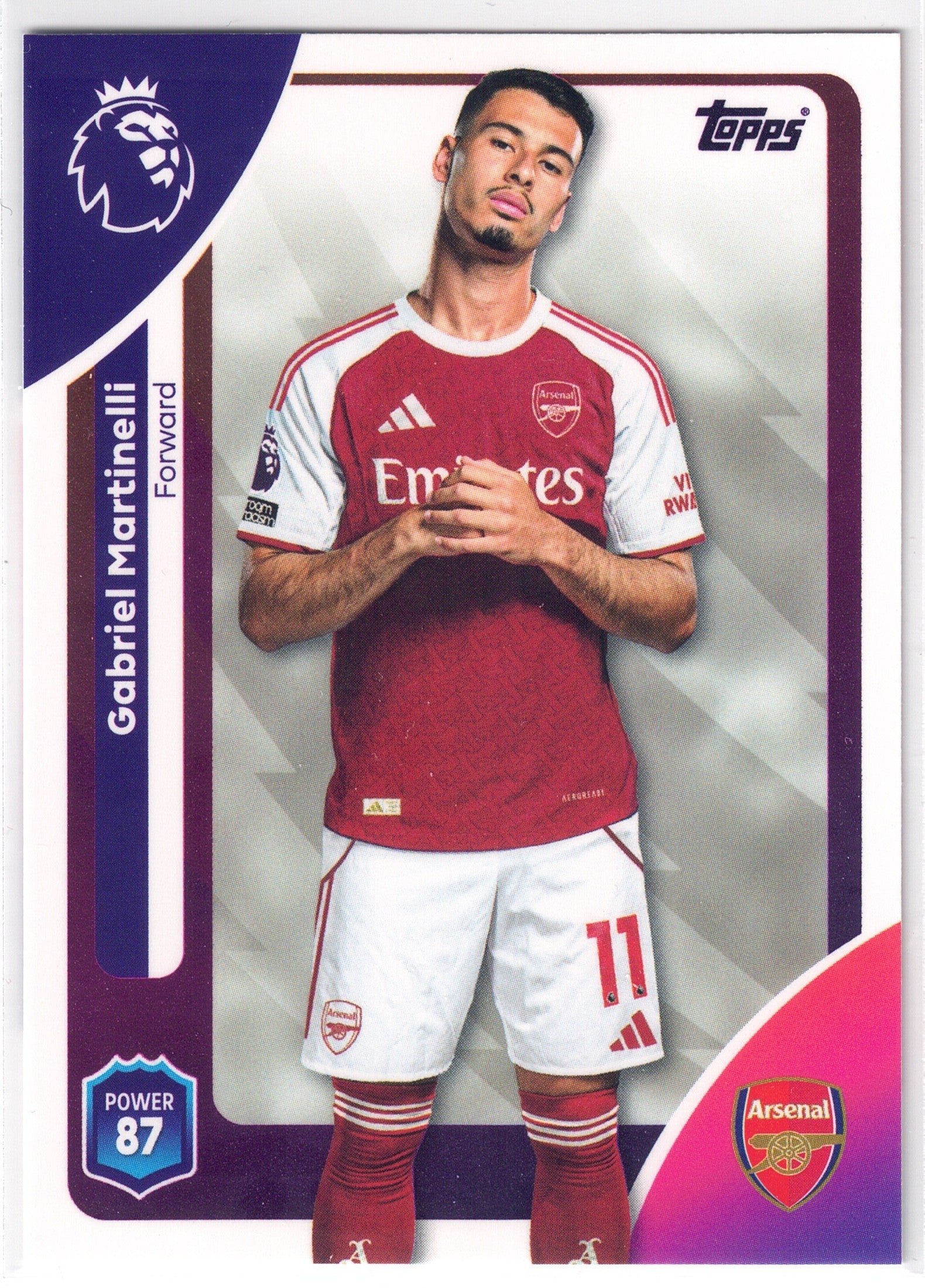 2025-26 Topps Premier League #013 Gabriel Martinelli