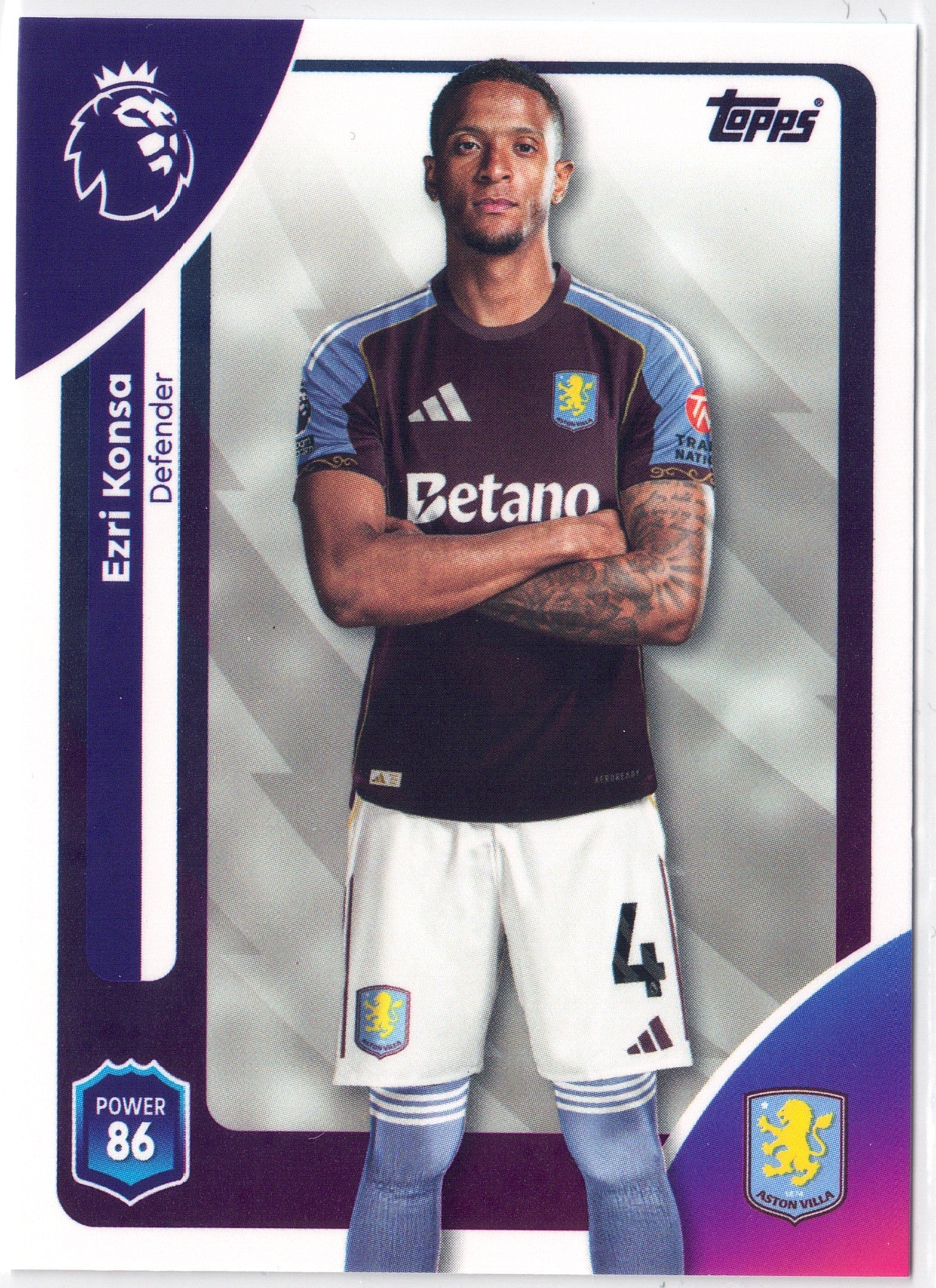 2025-26 Topps Premier League #022 Ezri Konsa