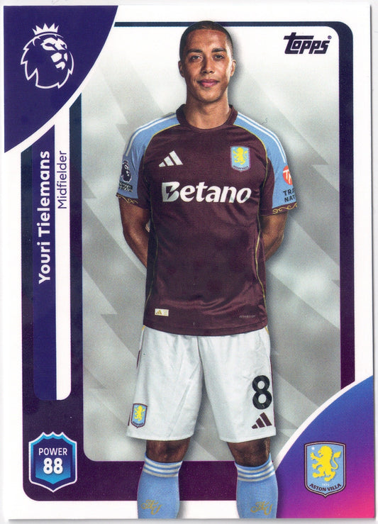 2025-26 Topps Premier League #028 Youri Tielemans