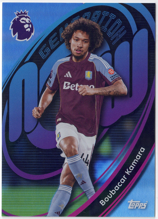 2025-26 Topps Premier League #034 Boubacar Kamara Generation Now