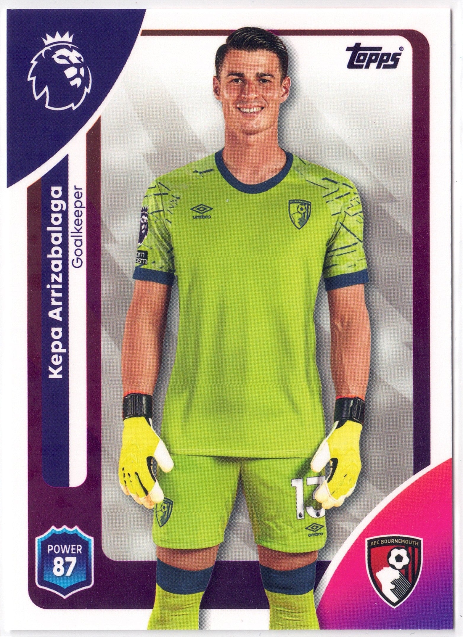 2025-26 Topps Premier League #038 Kepa Arrizabalaga