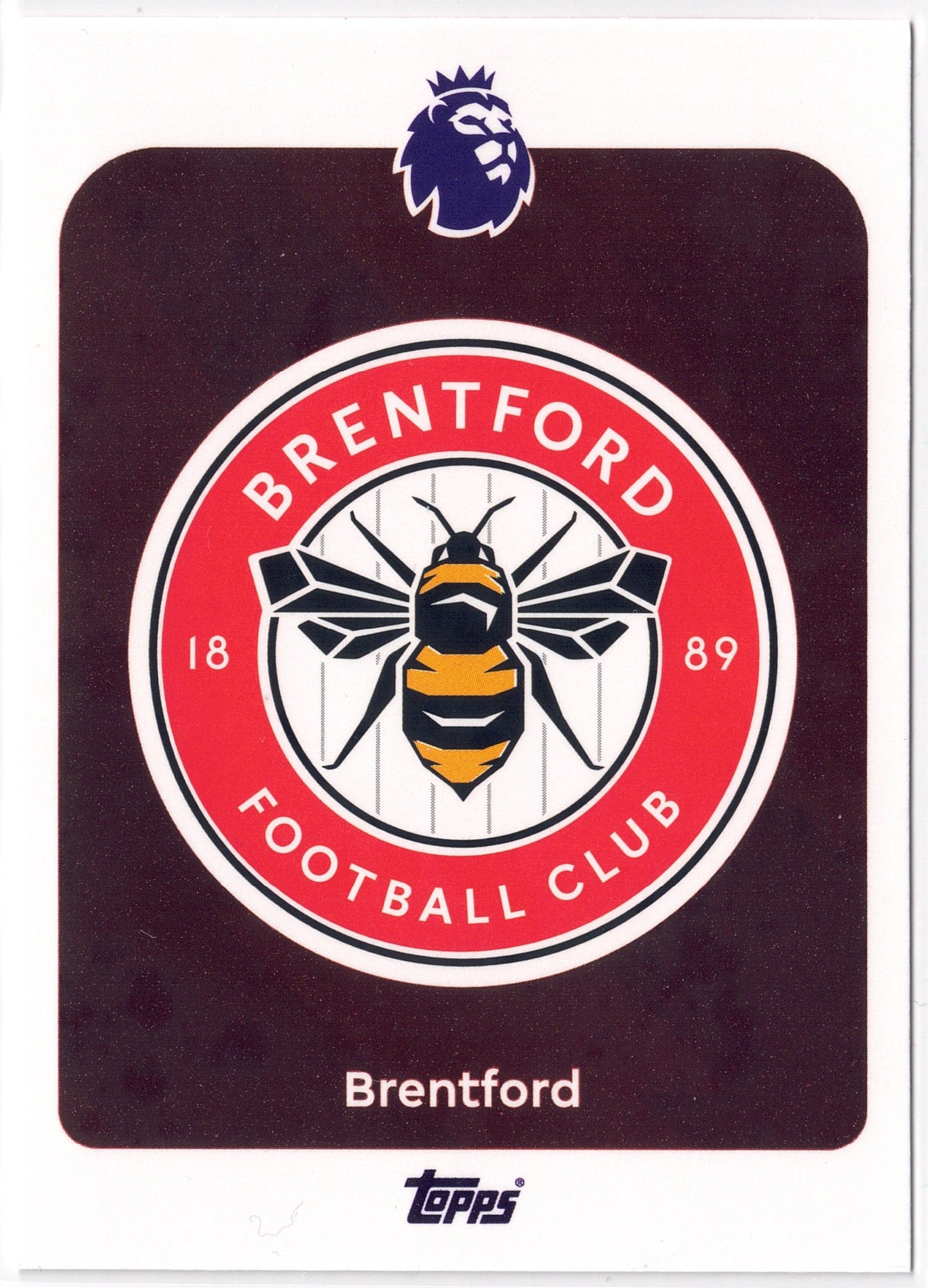 2025-26 Topps Premier League #055 Brentford Logo