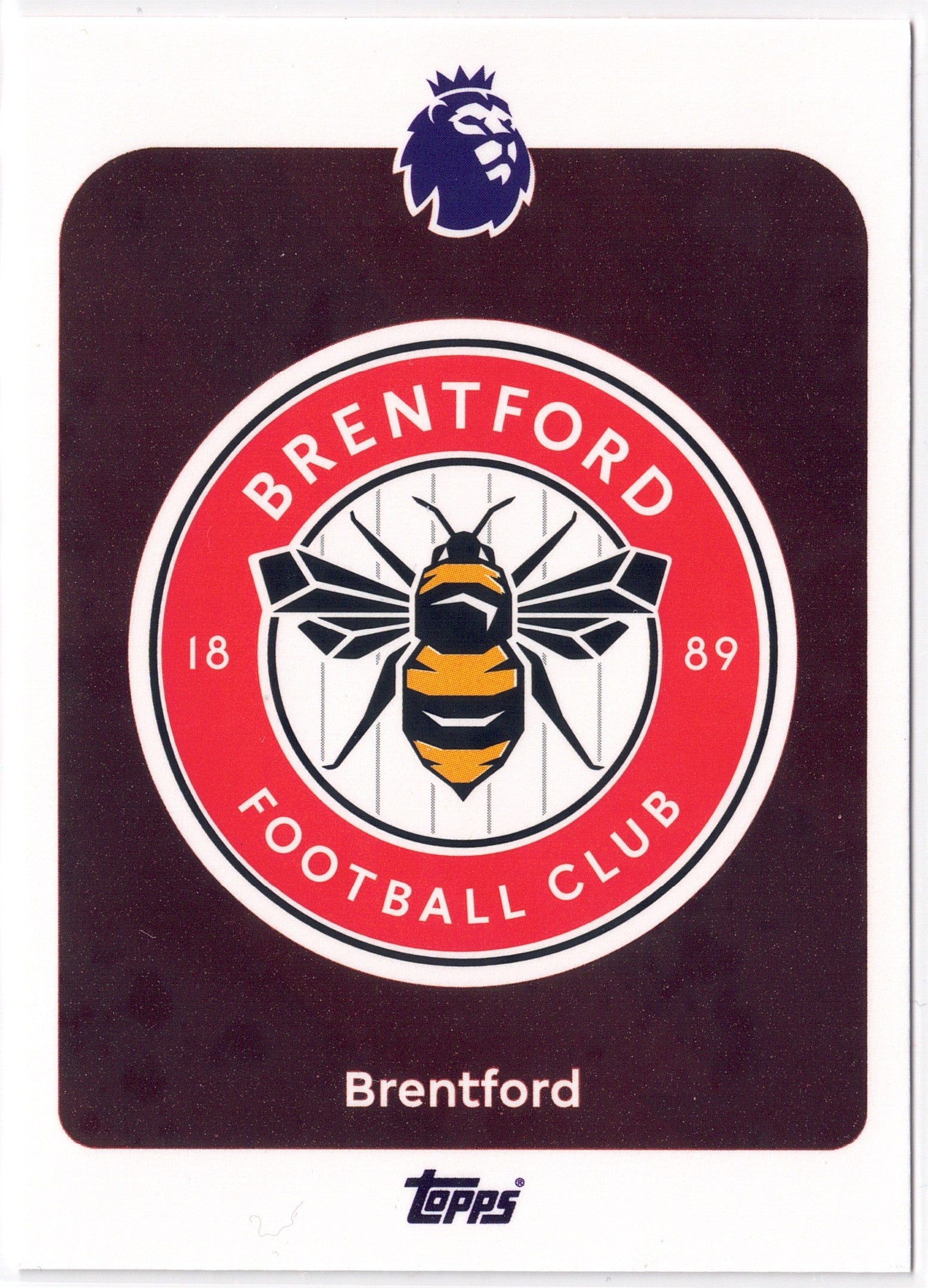 2025-26 Topps Premier League #055 Brentford Logo