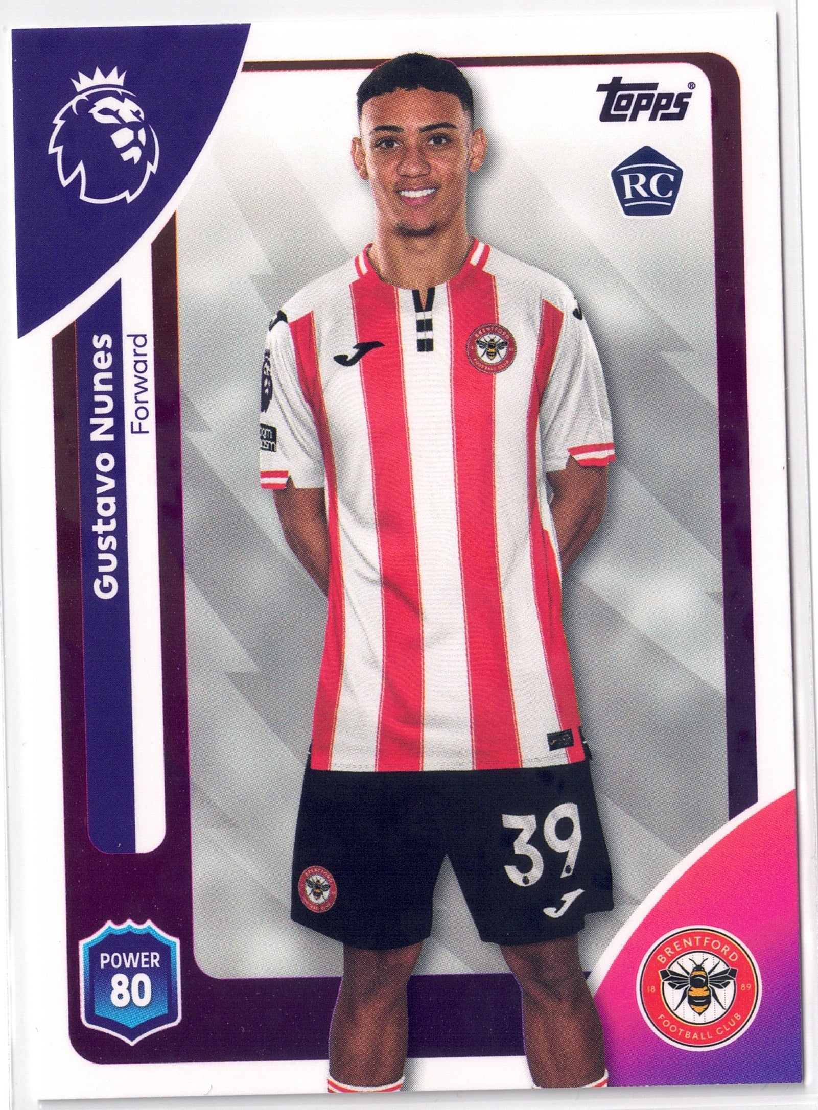 2025-26 Topps Premier League #067 Gustavo Nunes RC
