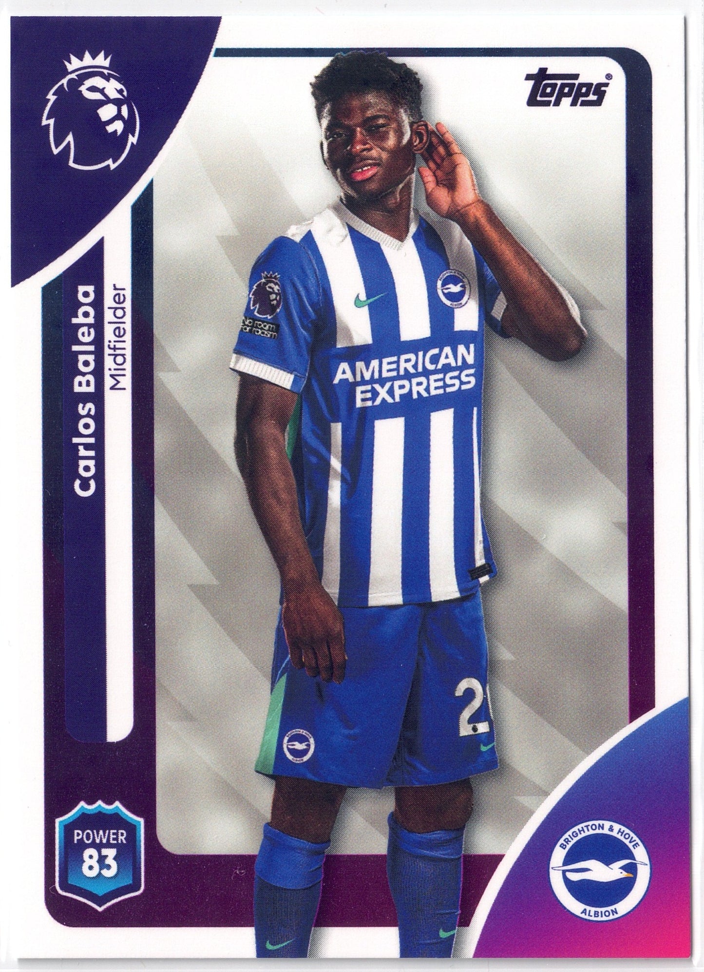 2025-26 Topps Premier League #080 Carlos Baleba