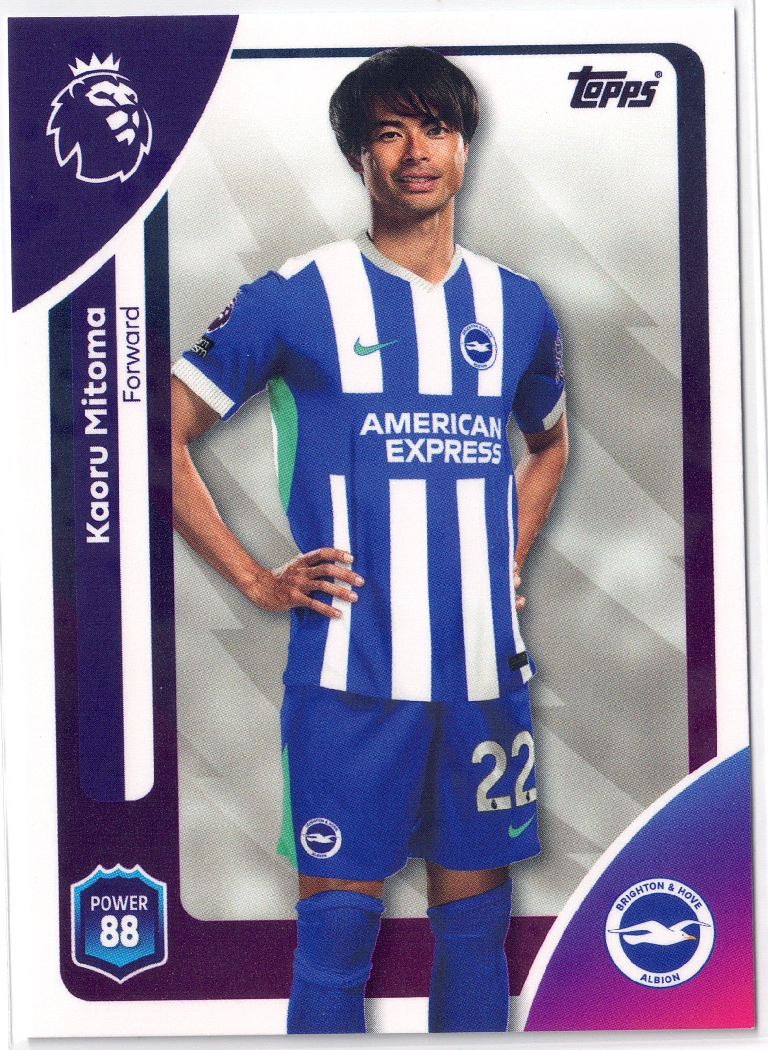2025-26 Topps Premier League #083 Kaoru Mitoma