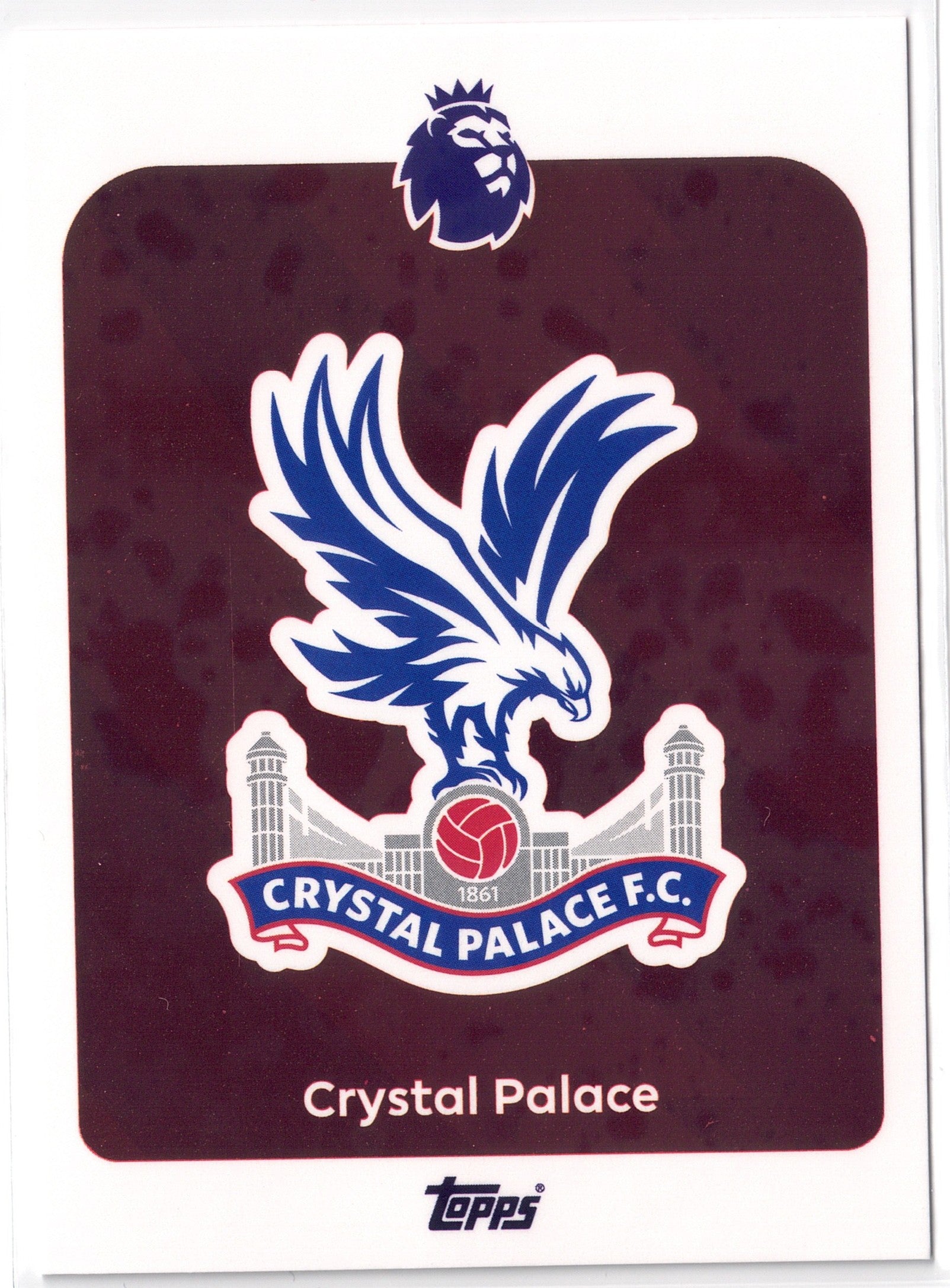 2025-26 Topps Premier League #109 Crystal Palace Logo
