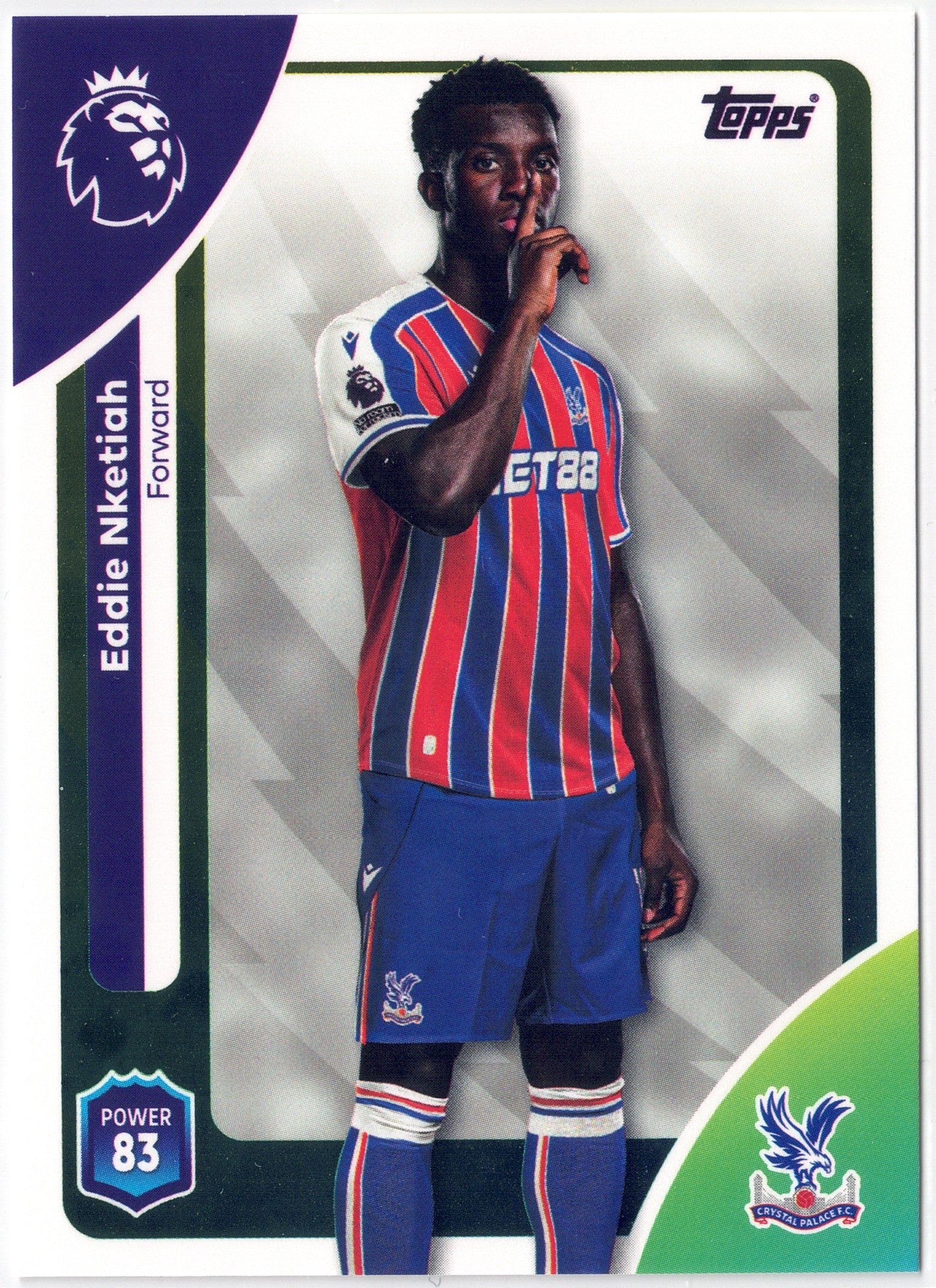 2025-26 Topps Premier League #122 Eddie Nketiah