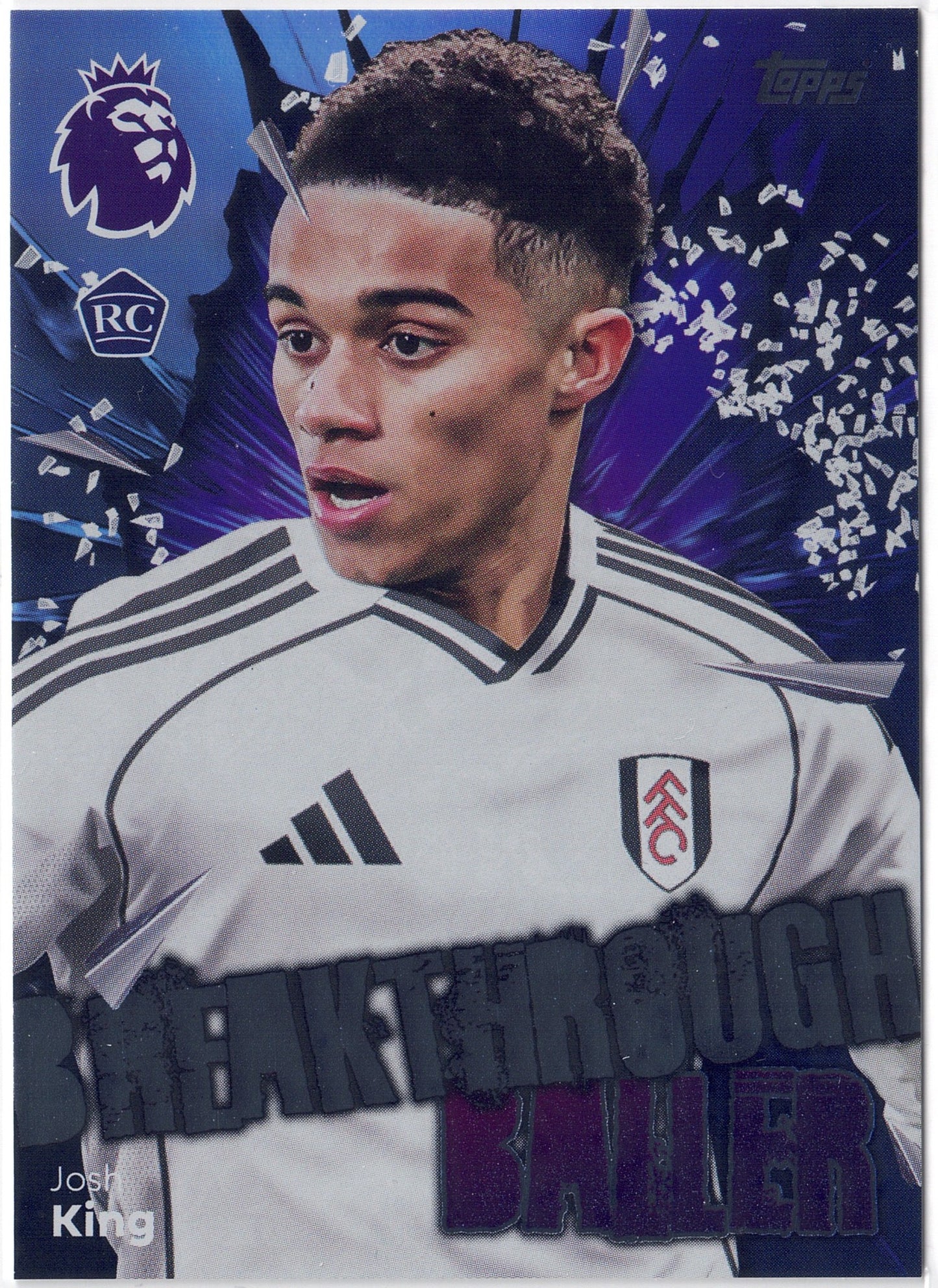 2025-26 Topps Premier League #162 Josh King RC Breakthrough Baller