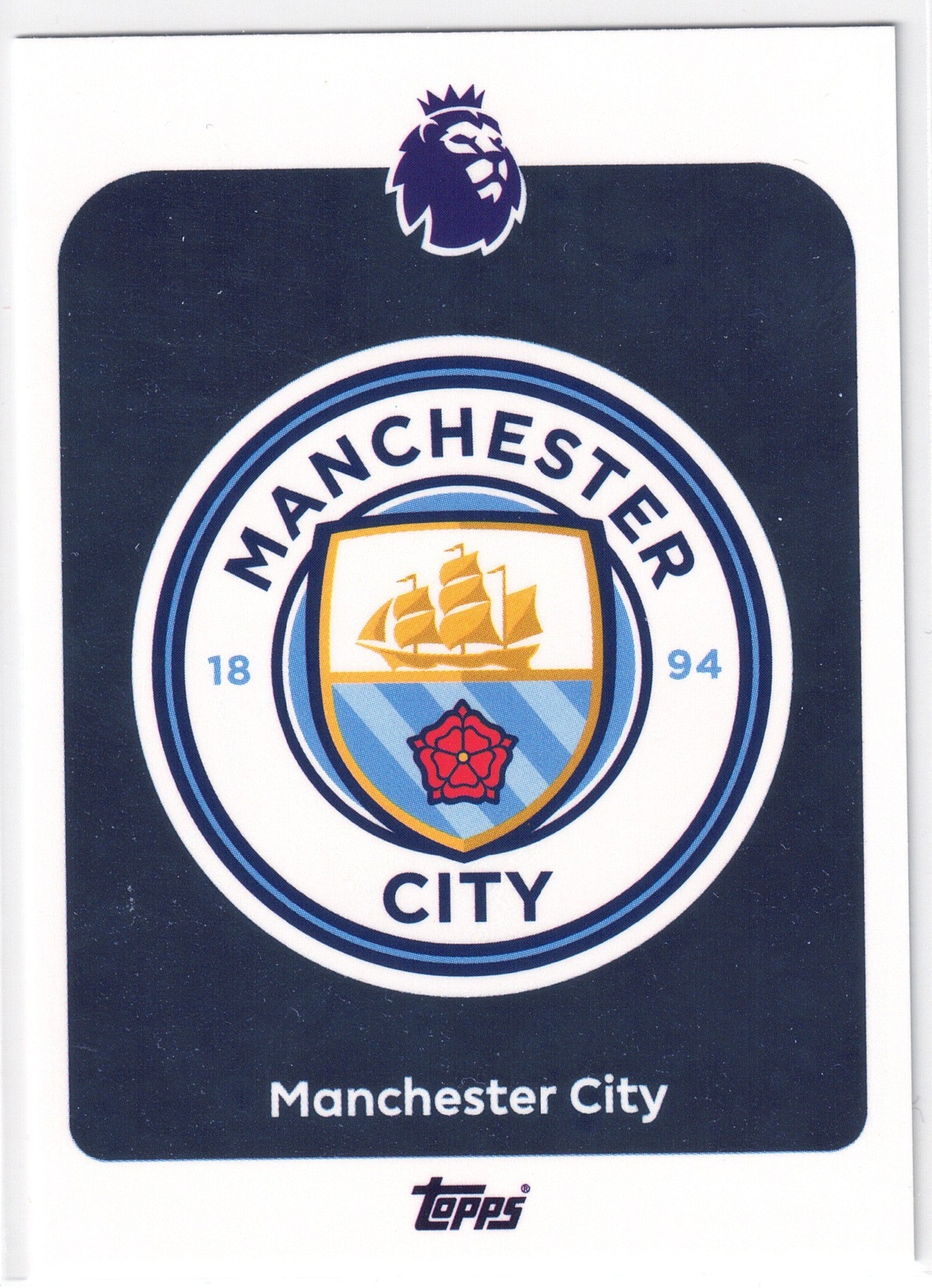 2025-26 Topps Premier League #181 Manchester City Logo