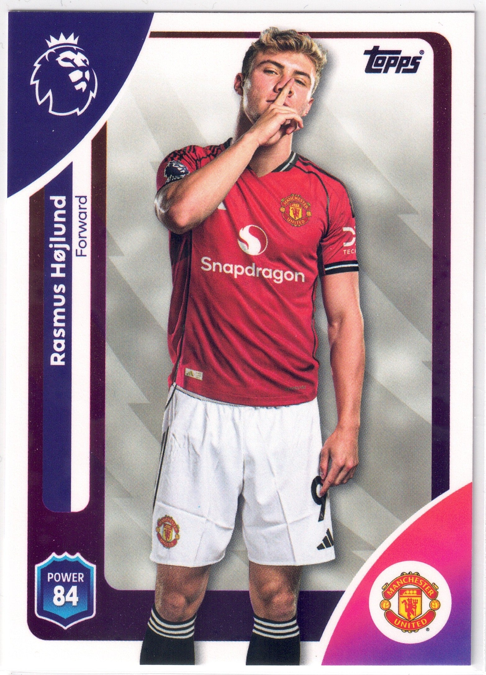 2025-26 Topps Premier League #213 Rasmus Højlund