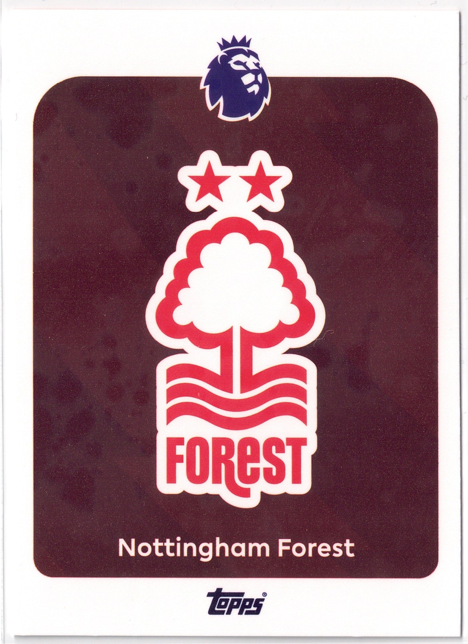 2025-26 Topps Premier League #235 Nottingham Forest Logo