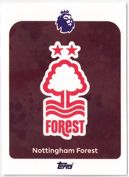 2025-26 Topps Premier League #235 Nottingham Forest Logo
