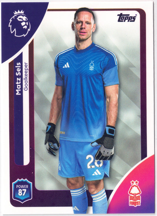 2025-26 Topps Premier League #236 Matz Sels