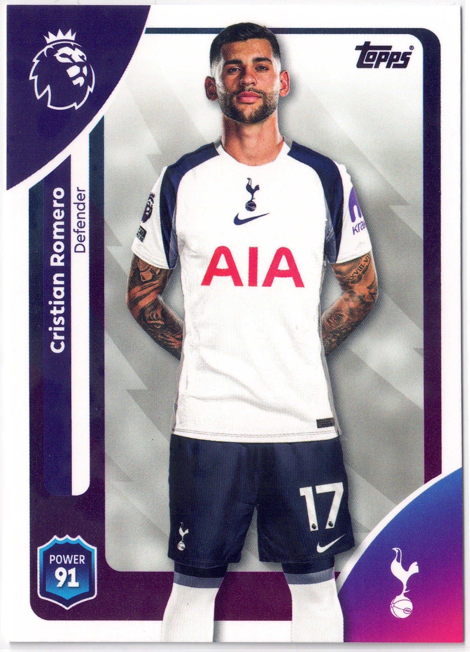 2025-26 Topps Premier League #257 Cristian Romero