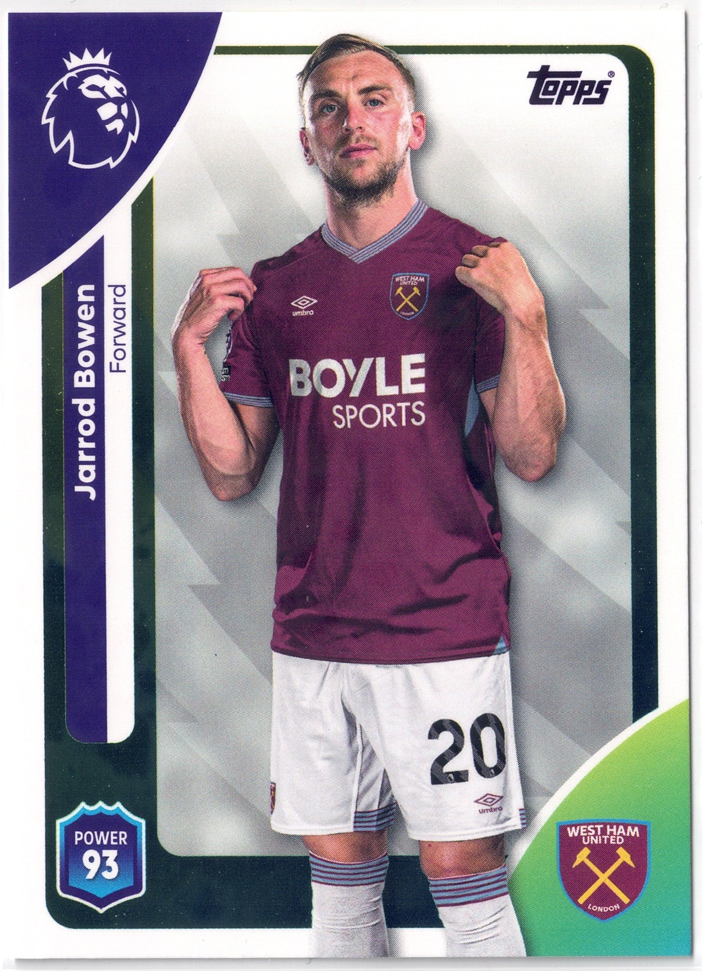 2025-26 Topps Premier League #284 Jarrod Bowen