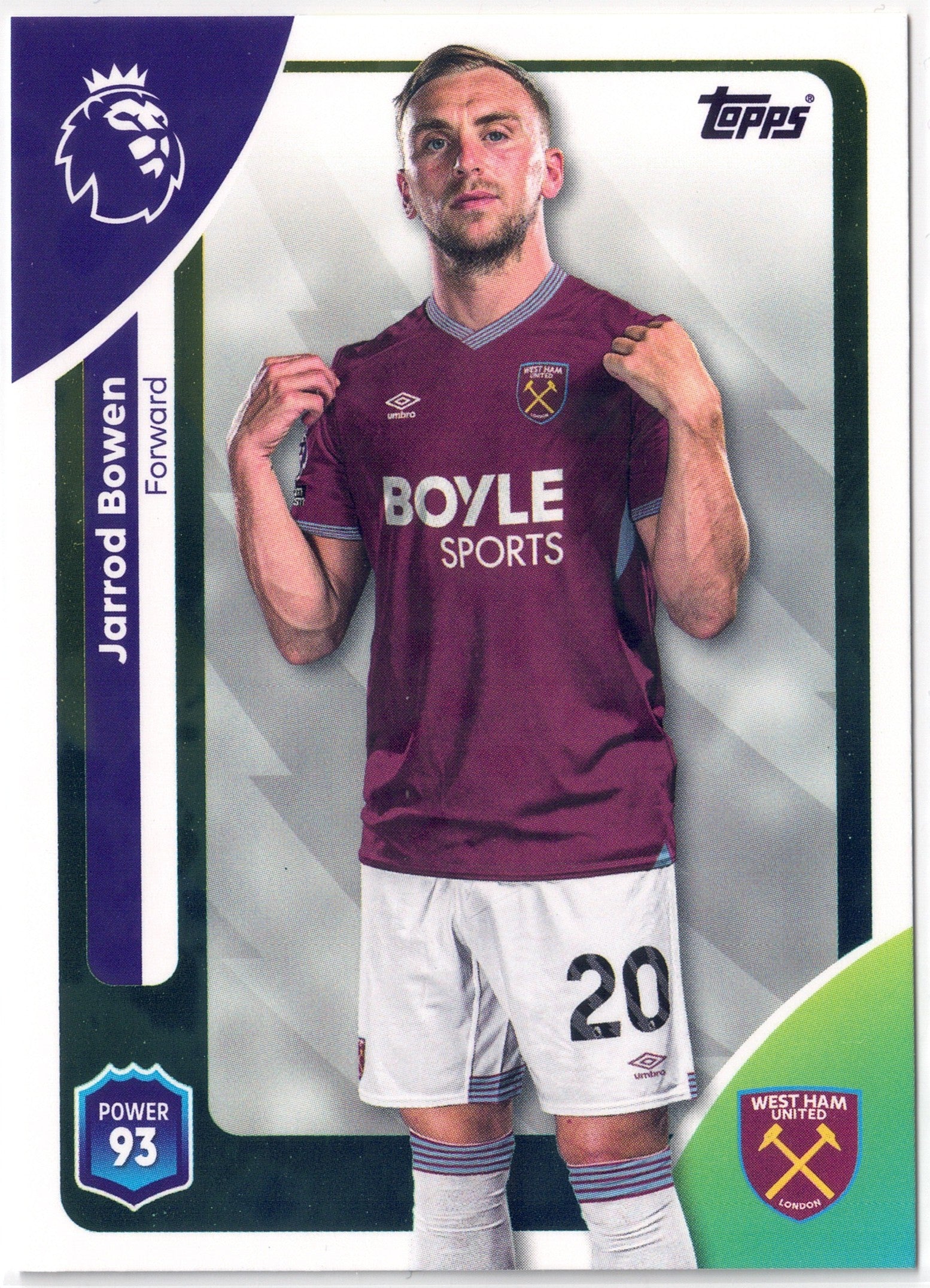 2025-26 Topps Premier League #284 Jarrod Bowen