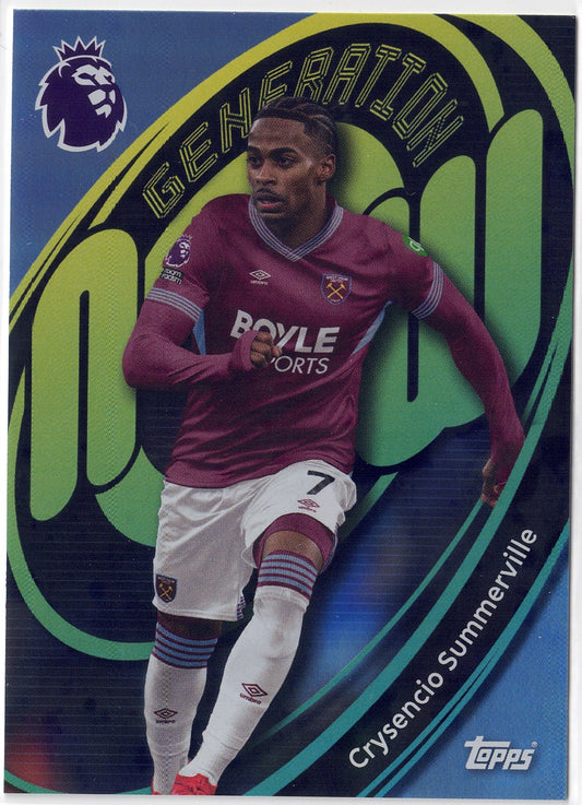2025-26 Topps Premier League #286 Crysencio Summerville Generation Now